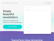 Tablet Screenshot of flowmail.com